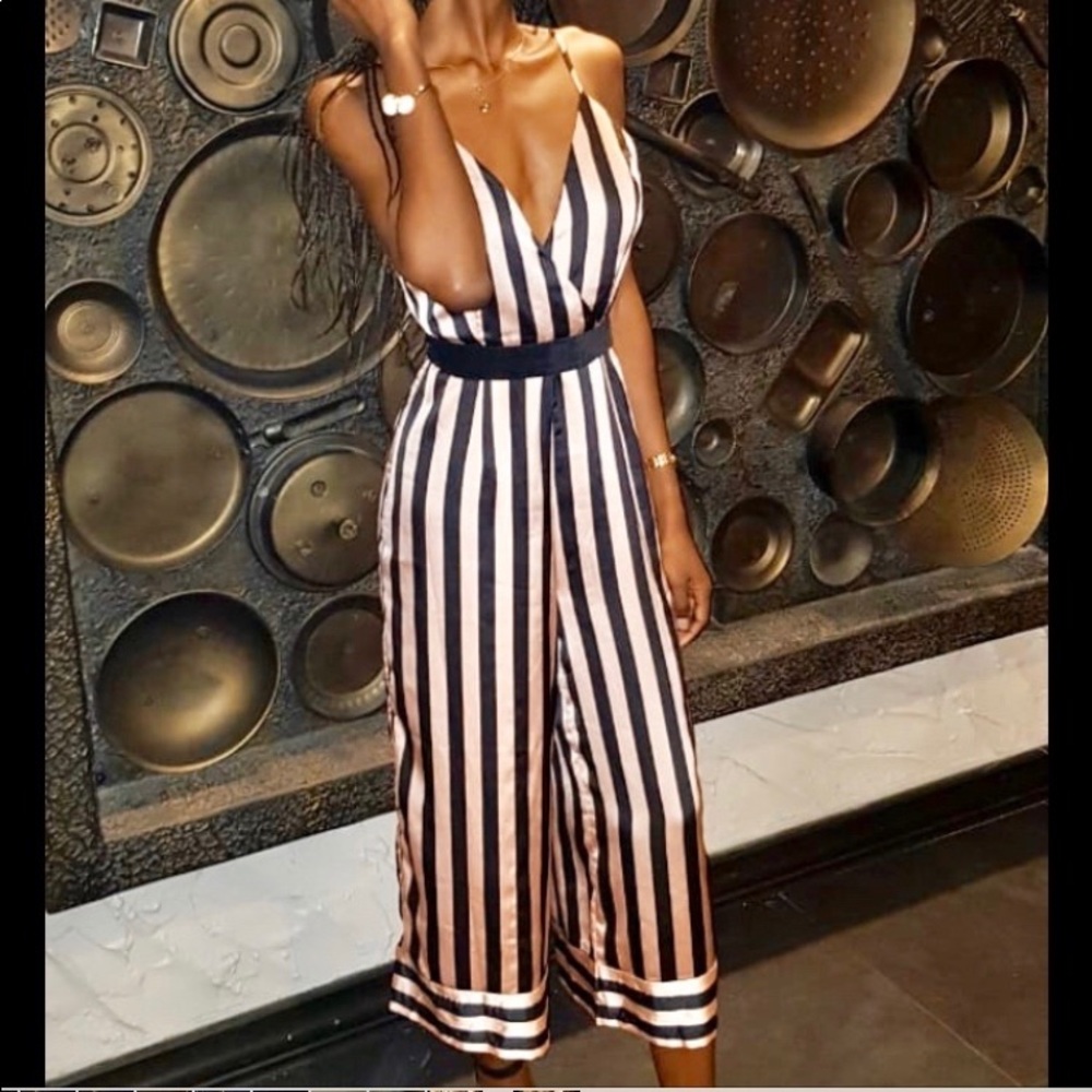 Stripe Jumpsuit